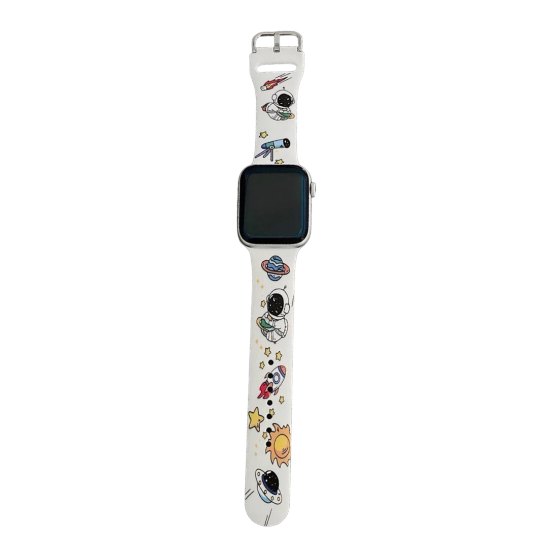 Correa Band De Silicon Dibujos Compatible Con Apple Watch 
