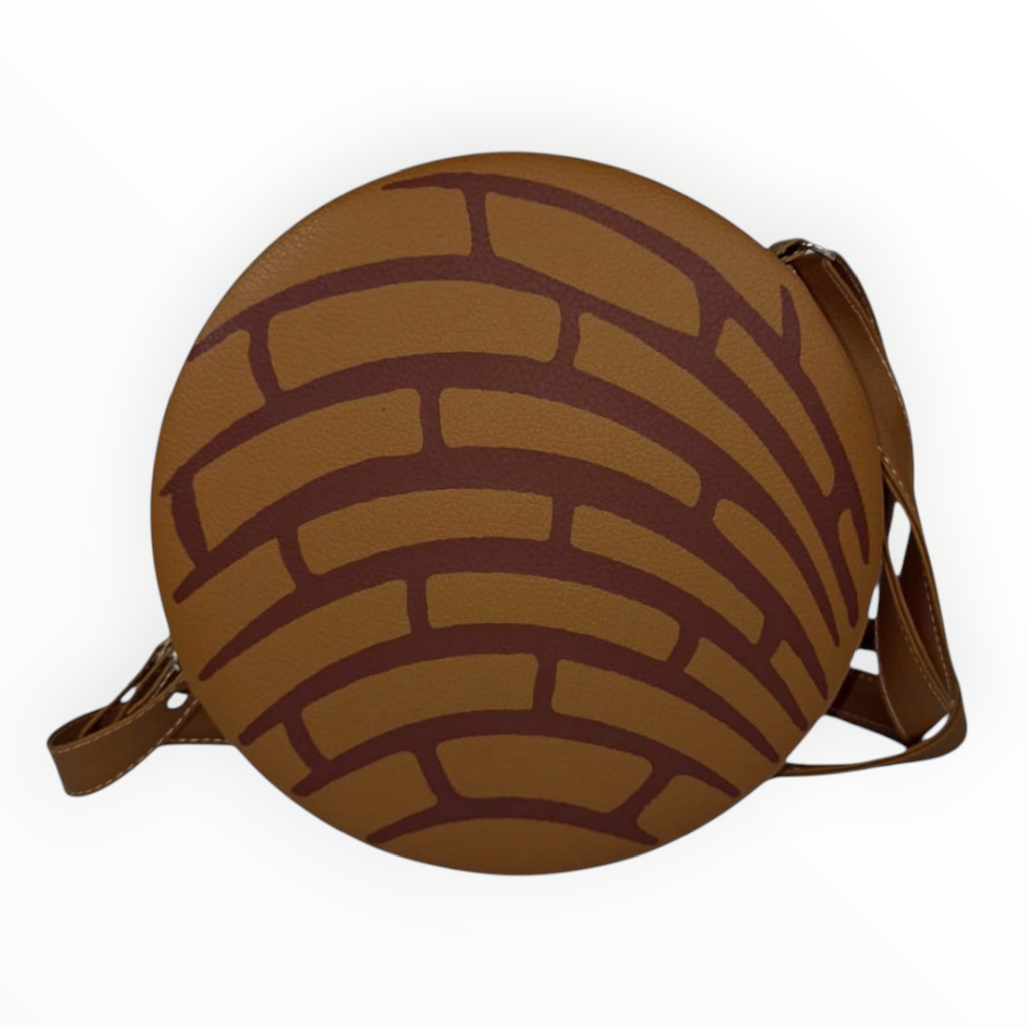 Bolsa Crossbody Concha de Chocolate 20 cm | Diseño Original Inspirado en el Pan Dulce