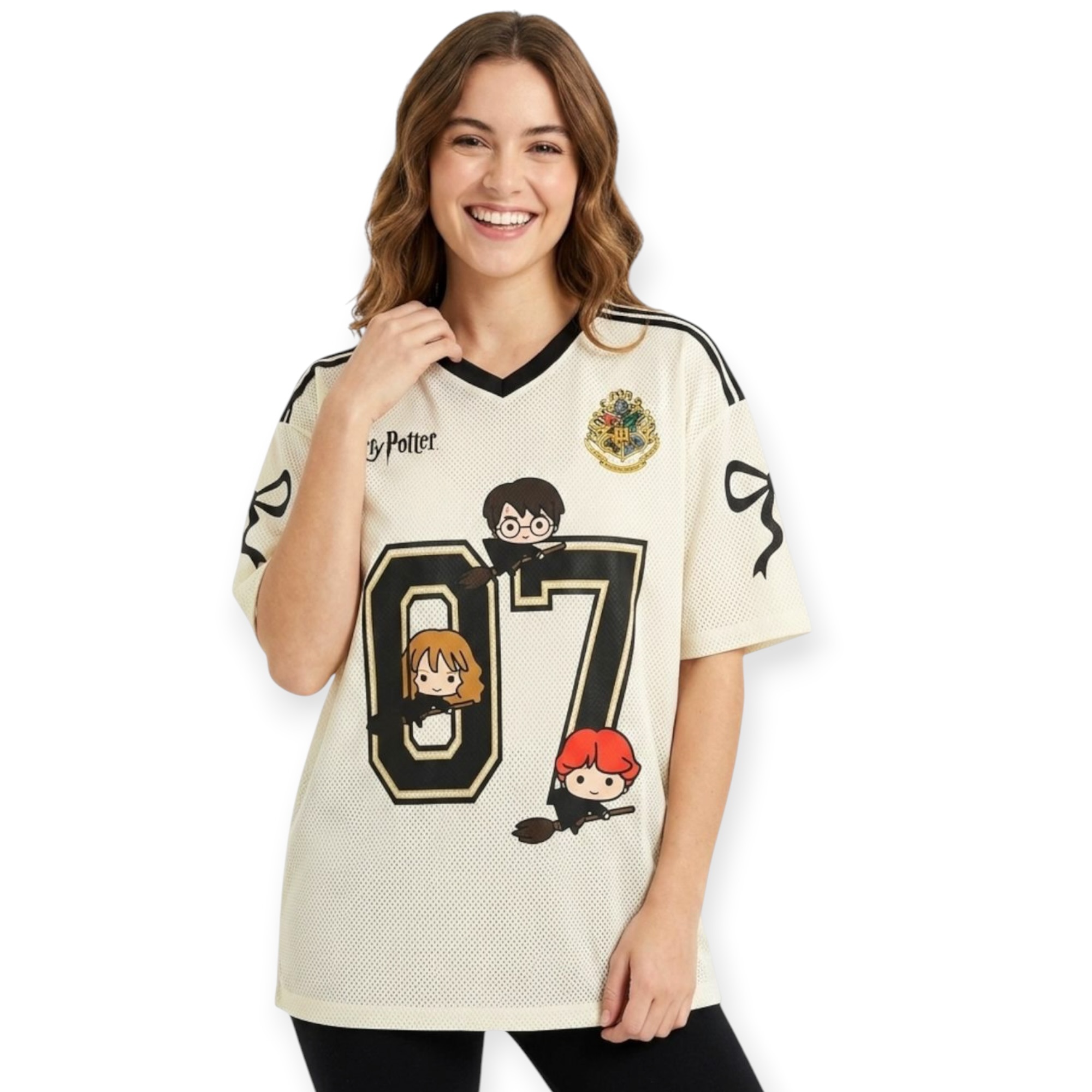 Playera Jersey Dama Harry Potter Estilo Béisbol