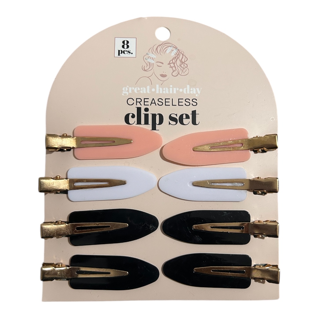 Set de 8 Pinzas para Cabello Sin Marcas | Clips para Peinado en Colores