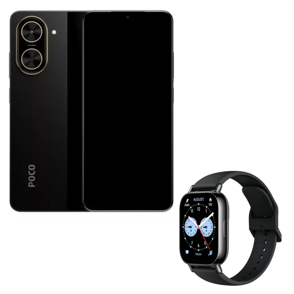 Xiaomi Poco C71 128gb Rom/4gb Ram , Dual Sim + Smartwatch 5 Lite
