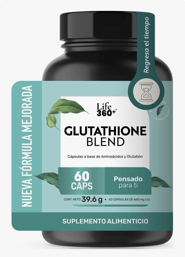 Glutatión Cápsulas Life360+ Glutathione Blend 60 Cápsulas