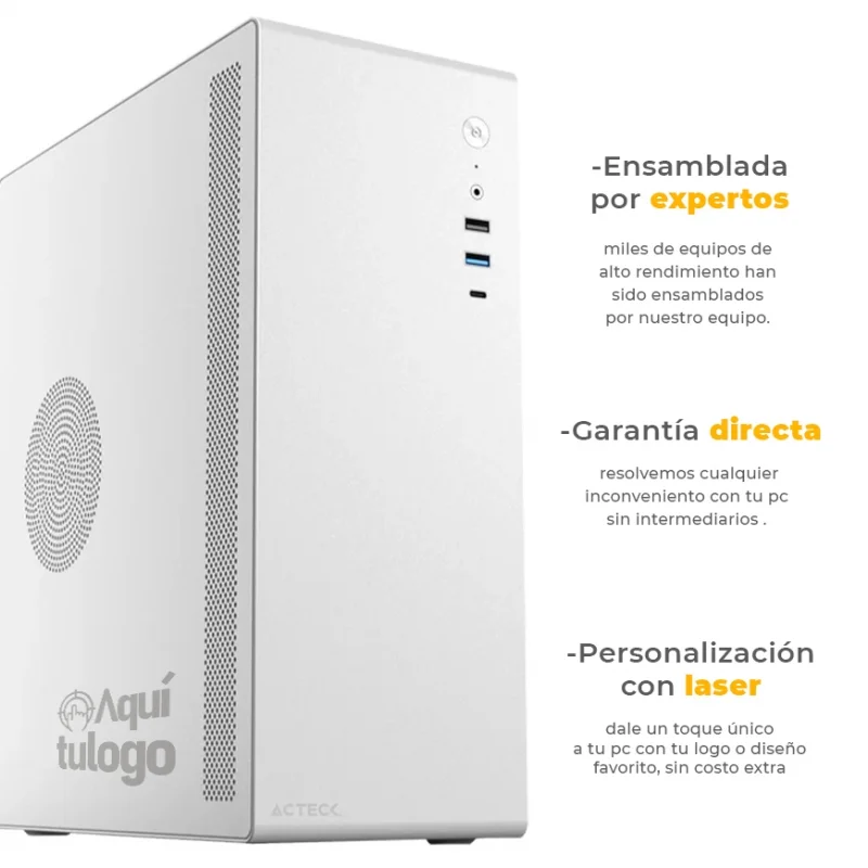 Lux - AMD Ryzen 3 5300G, 16GB RAM DDR4, Almacenamiento 512GB M.2, Computadora de Uso Escolar, Oficina o Punto de Venta