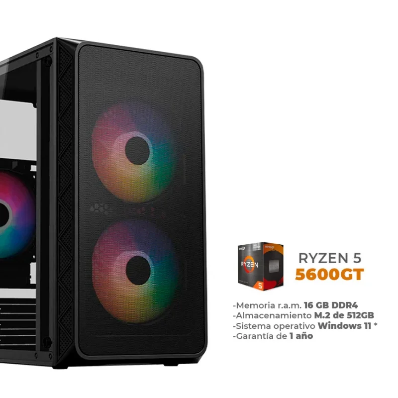 Lite V2 - AMD Ryzen 5 5600GT, 16GB DDR4, 512GB M.2, Wifi, Bluetooth