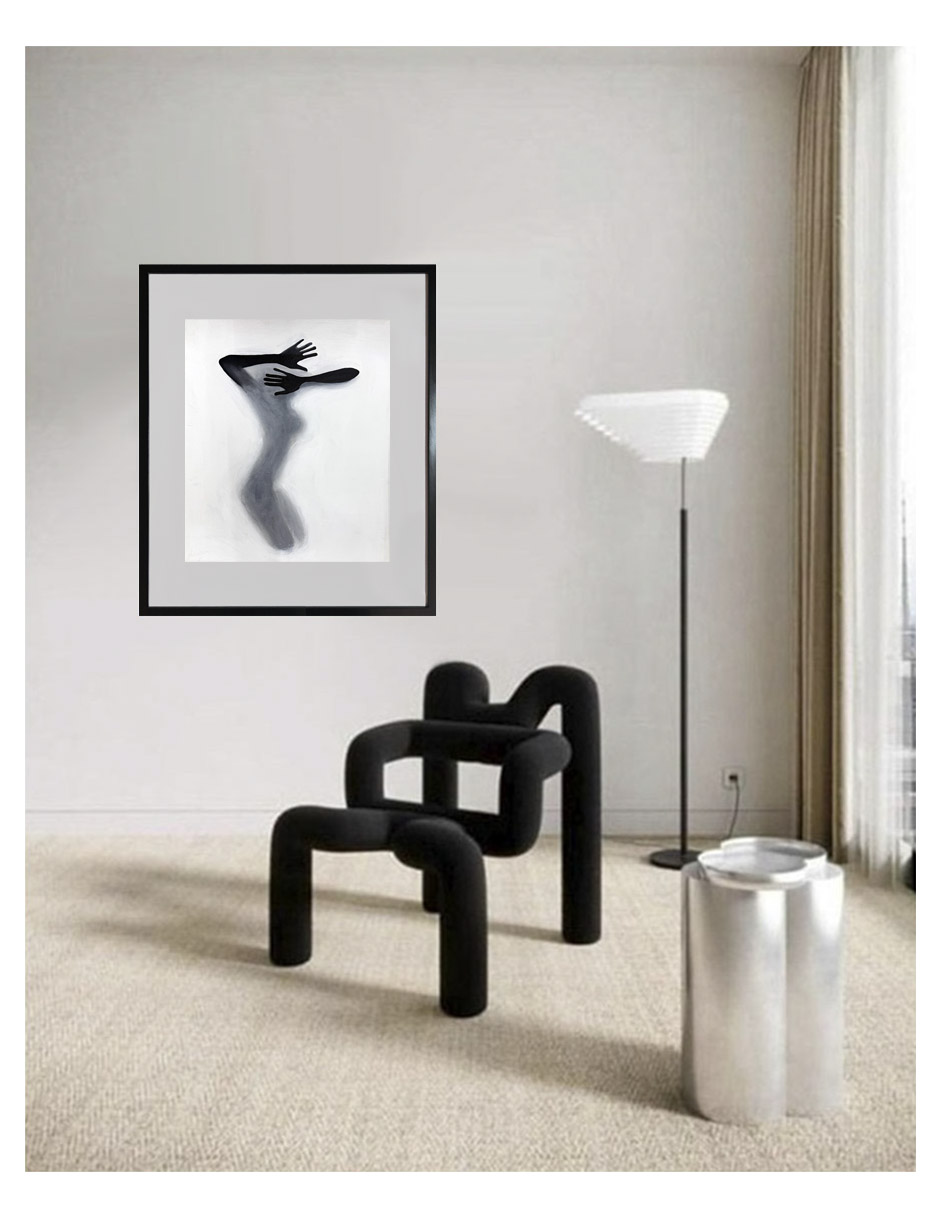 Hermoso cuadro decorativo pintado totalmente a mano