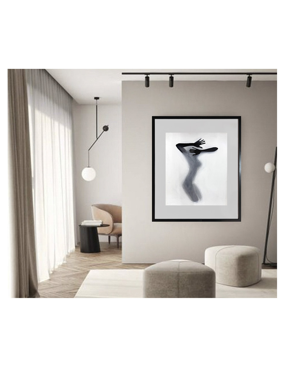 Hermoso cuadro decorativo pintado totalmente a mano