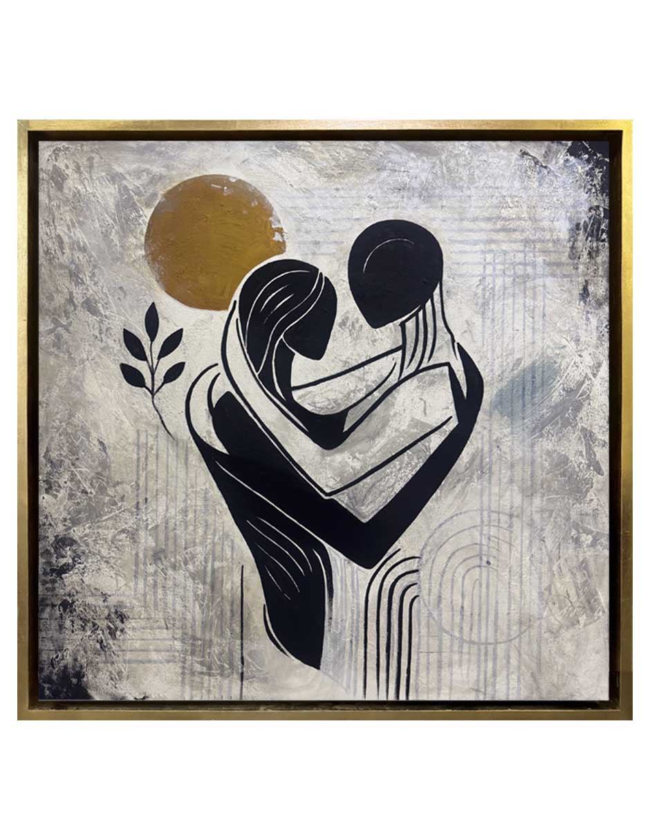 Hermoso cuadro decorativo pintado totalmente a mano