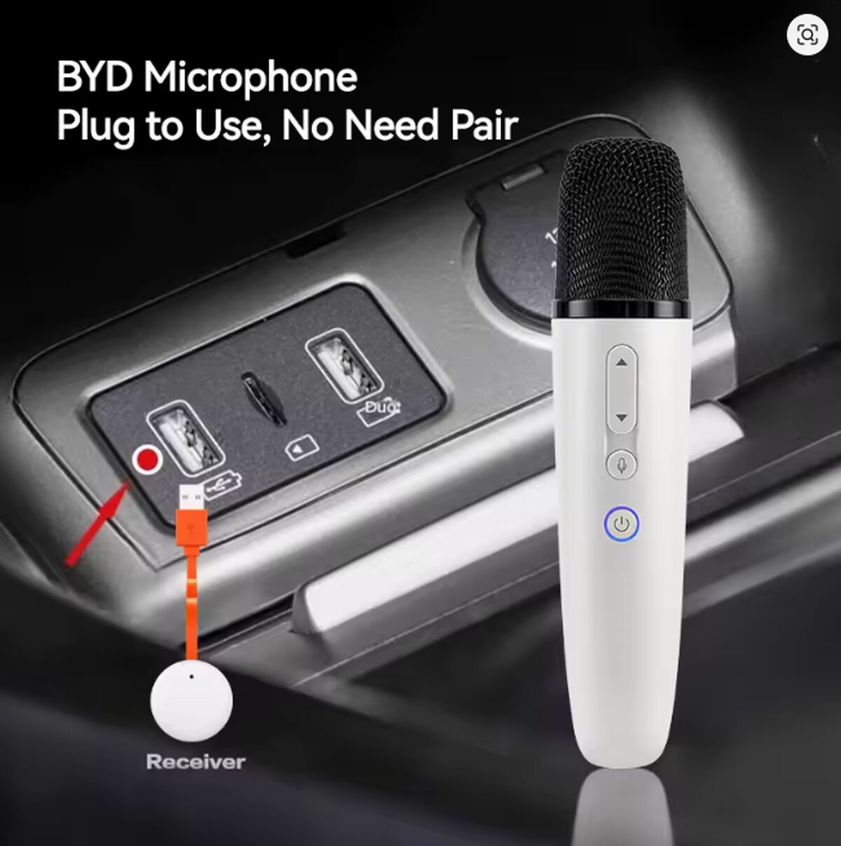 Set de 2 micrófonos karaoke para BYD