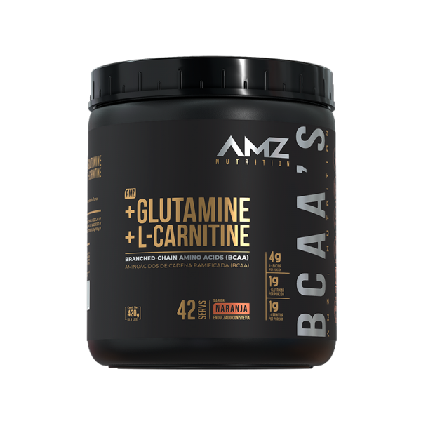 BCAA's + Glutamina & L-Carnitina | Sabor Naranja Cítrica: Hidratación y Rendimiento