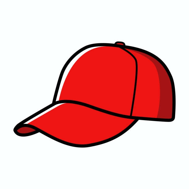 Gorra de béisbol roja de prueba