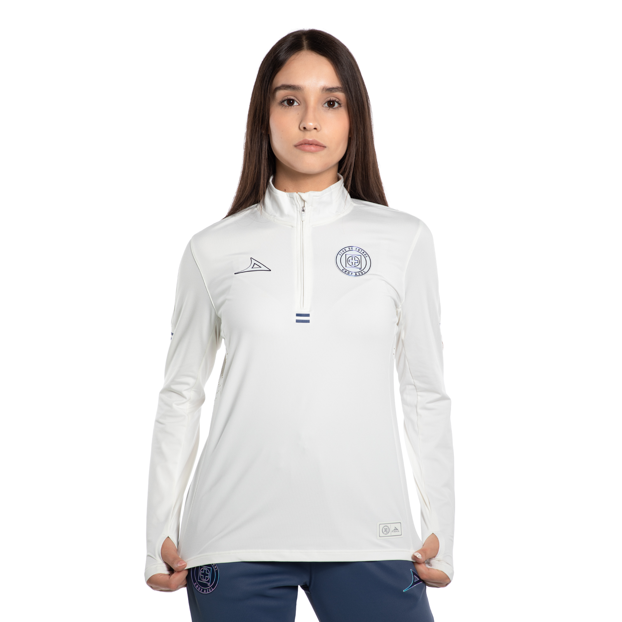 PLAYERA ENTRENAMIENTO MEDIO CIERRE MUJER 21516