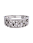 Churumbela de Oro Blanco 10k Fonelli Zirconias redondas de 1.25 y 1.5 mm 10-Z9151B