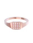Churumbela de Oro Rosa 10k Fonelli con Zirconias redondas de 1 mm 10-Z9181R
