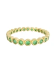 Churumbela de Oro Amarillo 10k Fonelli Zirconia con Zirconias redondas verdes de 1.75 mm 10-ZV9198
