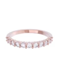 Churumbela de Oro Rosa 10k Fonelli con Zirconias redondas de 2 mm 10-Z9197R
