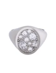 Churumbela de Oro Blanco 10k Fonelli Zirconia con Zirconias Marquiz 4x2 mm, redondas de 1.5, 2 y 3 mm, oval 5x3 mm y princess 2 mm 10-Z9201B