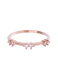 Churumbela de Oro Rosa 10k Fonelli con Zirconias redondas de 1.5 mm 10-Z9184R