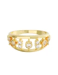 Churumbela de Oro Amarillo 10k Fonelli con Zirconias redondas de 1.5 y 2 mm 10-Z9185