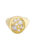 Churumbela de Oro Amarillo 10k Fonelli Zirconia con Zirconias Marquiz 4x2 mm, redondas de 1.5, 2 y 3 mm, oval 5x3 mm y princess 2 mm 10-Z9201