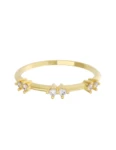 Churumbela de Oro Amarillo 10k Fonelli con Zirconias redondas de 1.5 mm 10-Z9184
