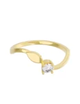 Churumbela de Oro Amarillo 10k Fonelli con Zirconia redonda de 3 mm 10-Z9191
