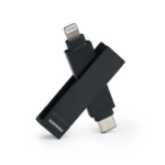 Memoria de almacenamiento PIODATA IXFlash 128GB USB-C a USB-A Negro