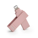 Memoria de almacenamiento PIODATA IXFlash 256GB Lightning a USB-C Rosa Morandi