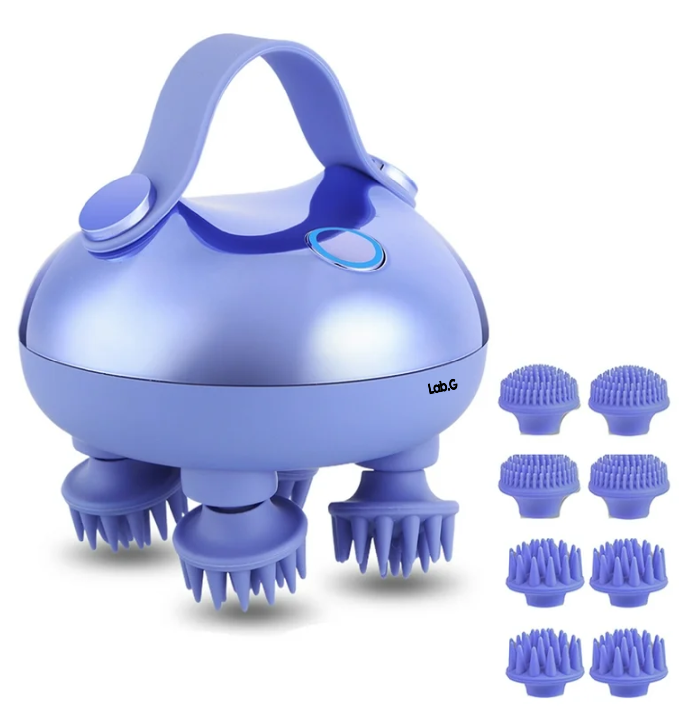 Masajeador De Cuero Cabelludo Impermeable Portátil Violeta