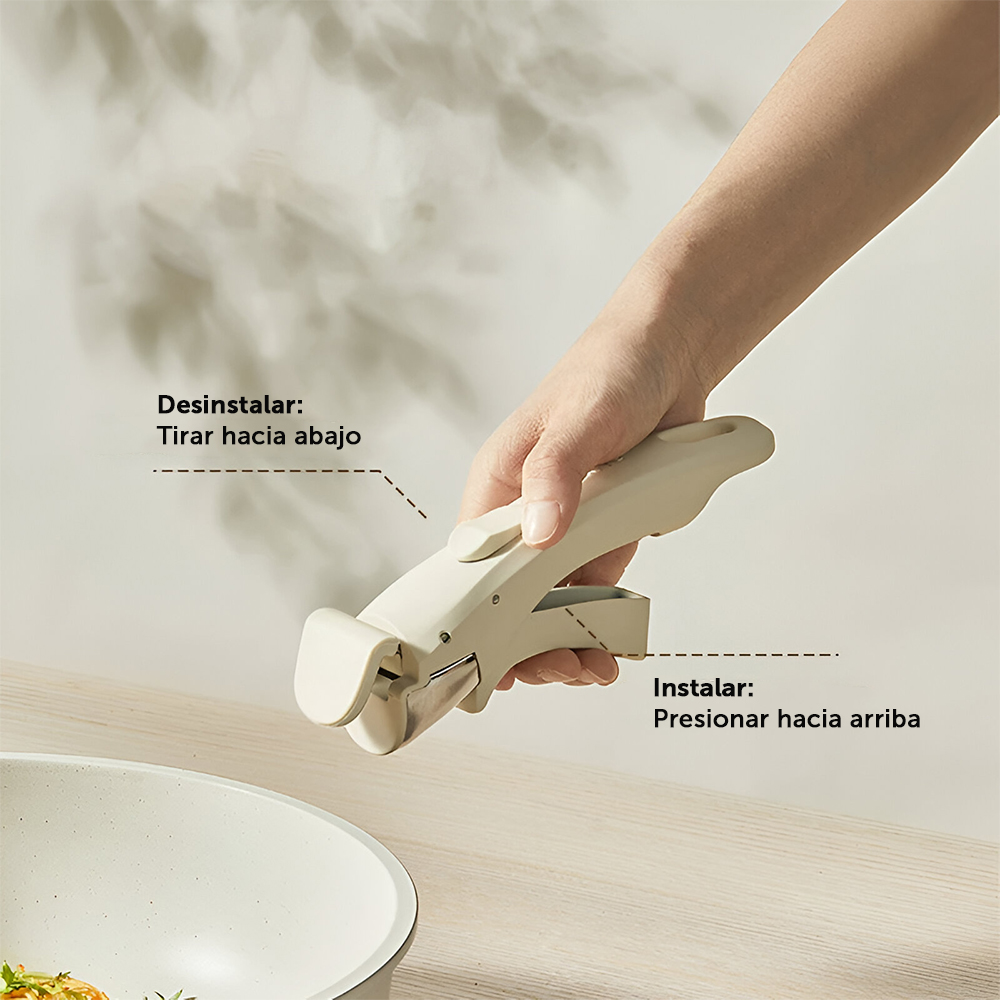 Batería de Cocina Brandtrendy 15 Piezas con Ollas y Sartenes Antiadherentes y Mangos desmontables