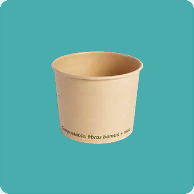 Envase térmico 12 oz - Caja 1,000 pzas (20 paq. x 50)