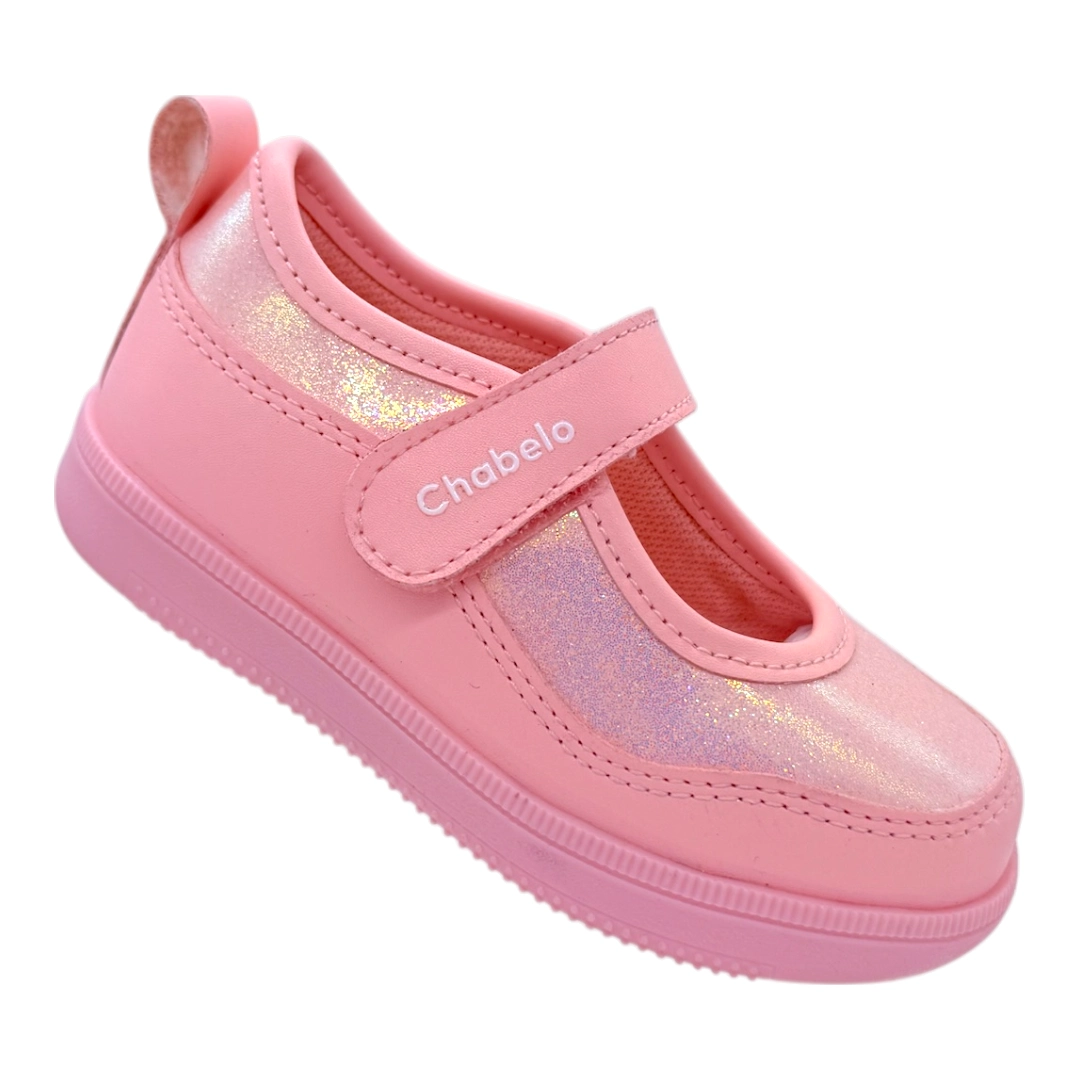 Chabelo Zapatos Infantiles Rosa con Glitter