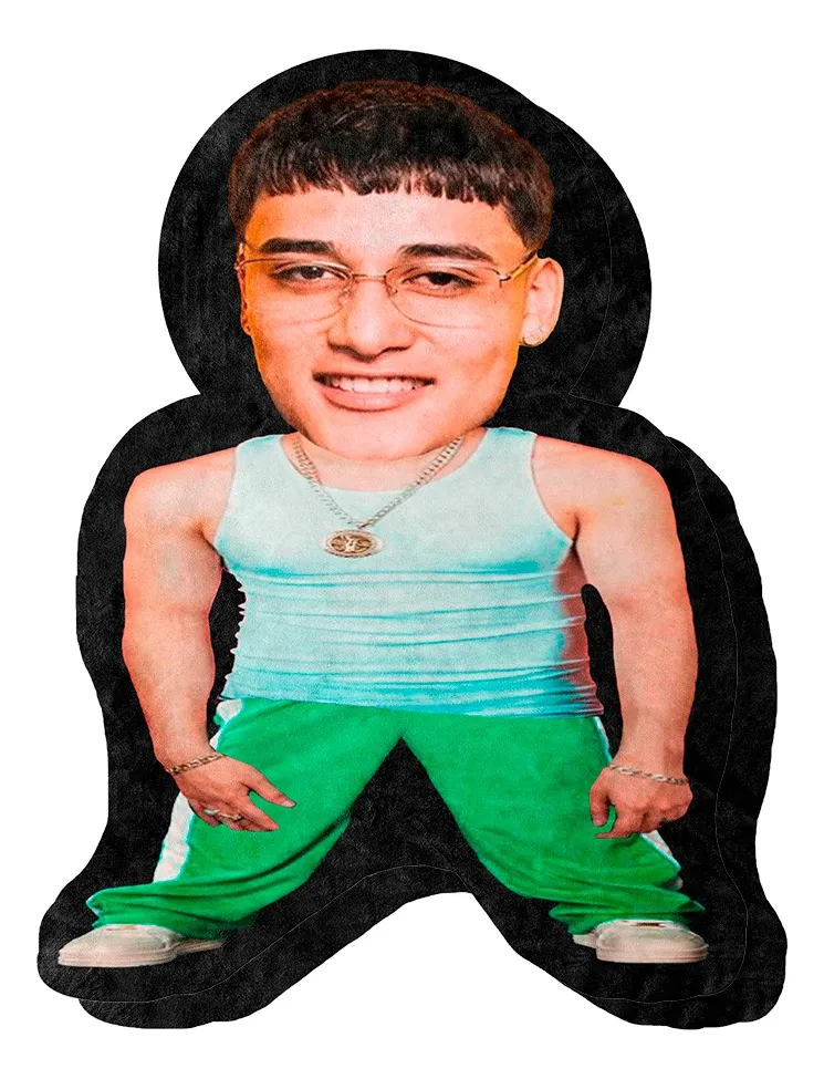 Cojín Almohada El Malilla Chiquito Peluche con Relleno | Peluche Enano Personaje - cantante