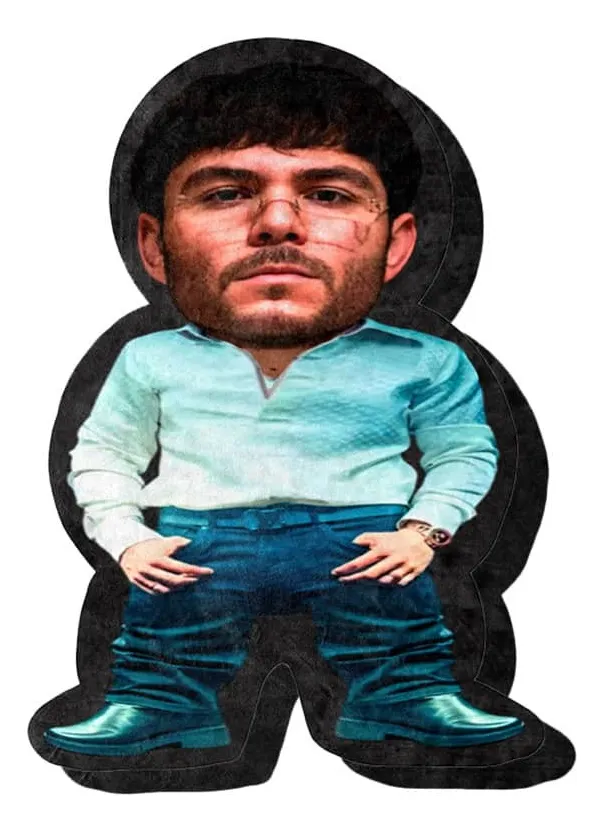 Cojín Almohada Tito doble P Chiquito Peluche con Relleno | Peluche Enano Personaje - cantante