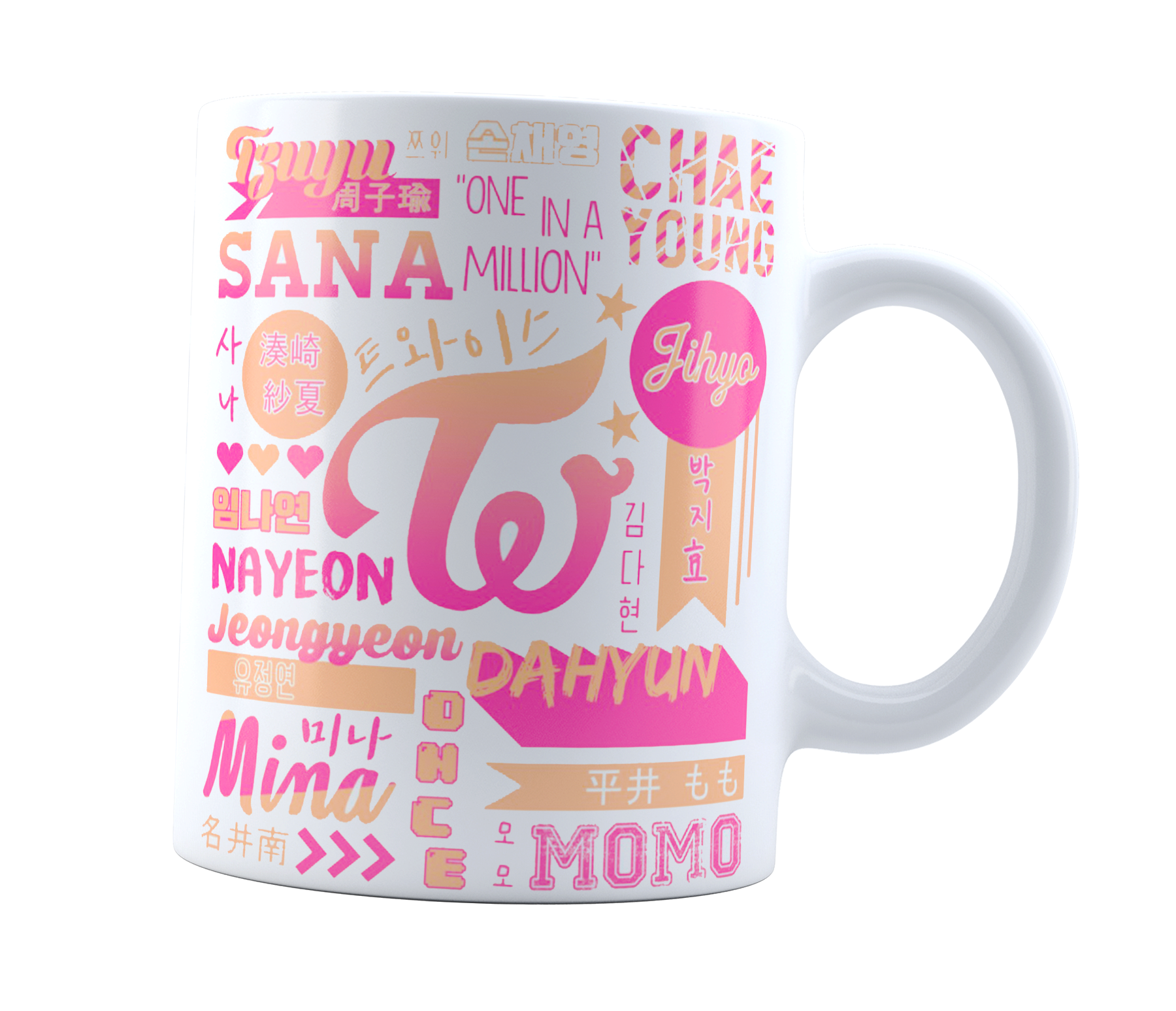 Taza K-Pop - Twiice Collage candy bong | grupo coreano I Cerámica Blanca 11 oz | Para Café o té