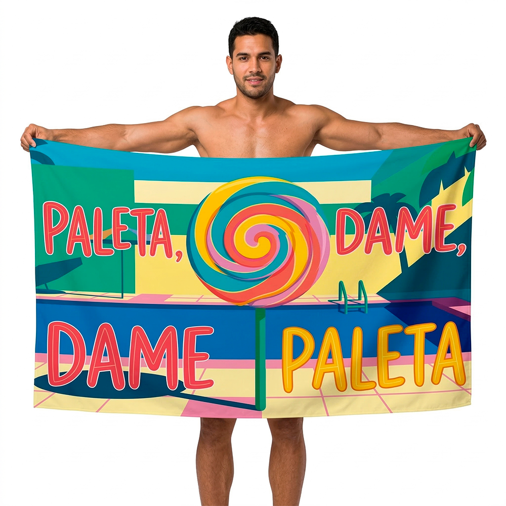 Toalla Microfibra Poliéster Playa Paleta Dame Paleta 