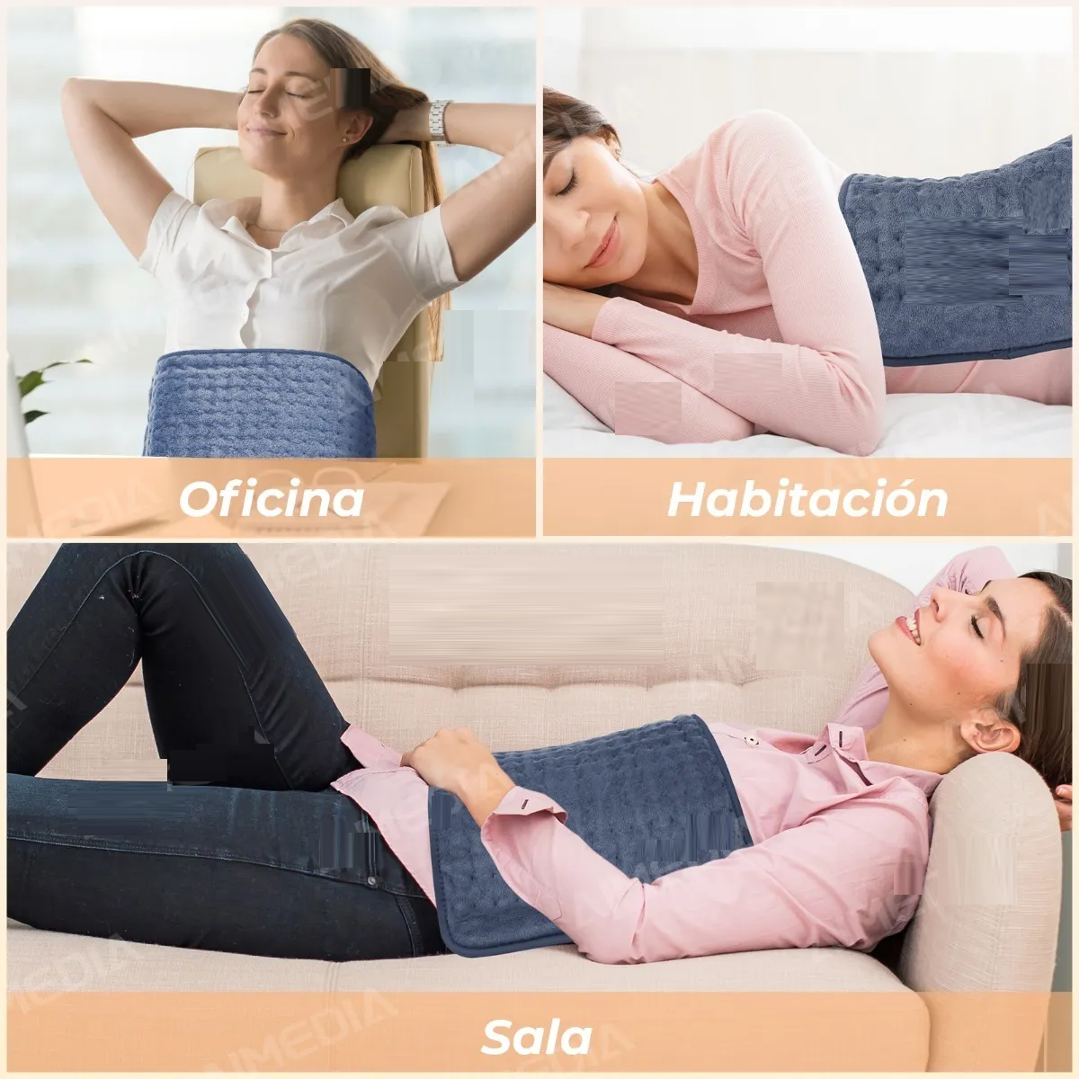 Cojin Electrico Terapia De Calor Dolor Muscular Fisioterapia