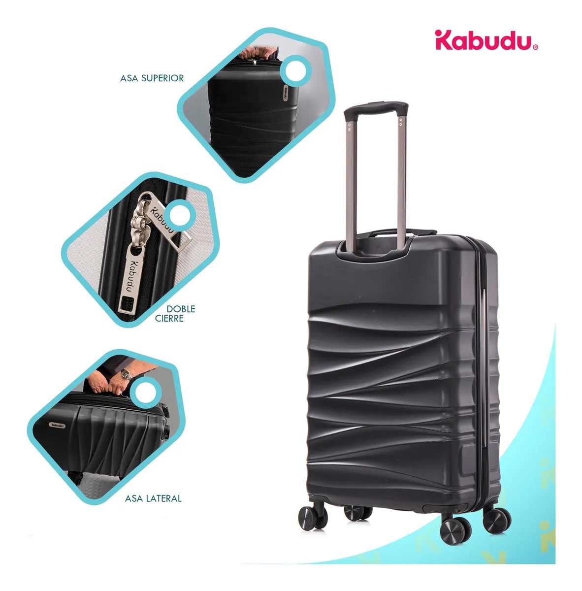 Set 4 Maletas Viaje Rigidas Resistentes Ruedas 360