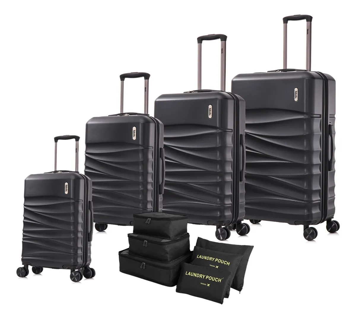 Set 4 Maletas Viaje Rigidas Resistentes Ruedas 360