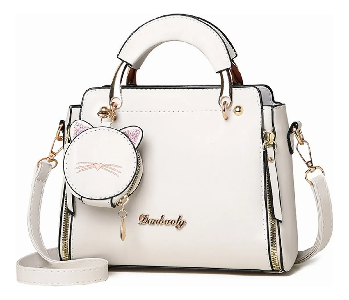 Bolso De Mano Con Gráficos De Gato Bonito, Bolso De Lona