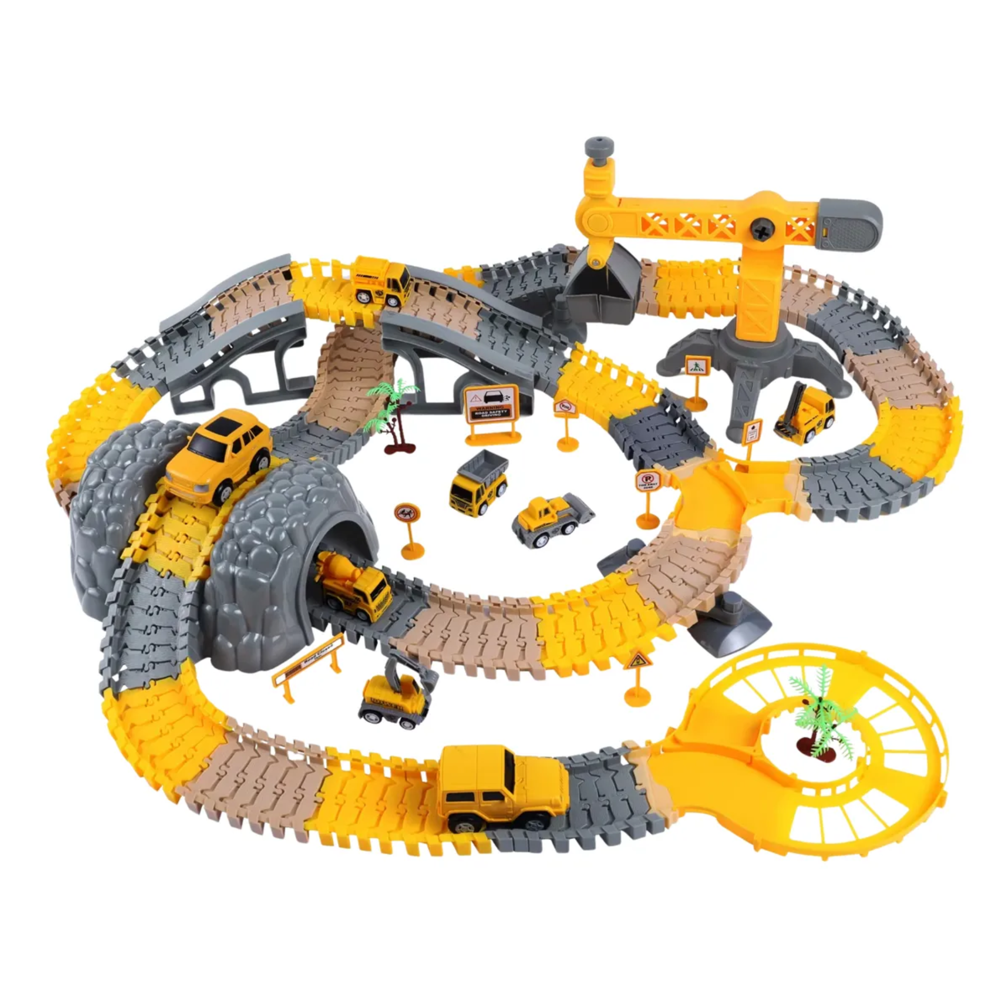 Pista De Carros Juguete Excavación De Fosiles Construcción - Multicolor De buena calidad y buen Diseño con Accesorios