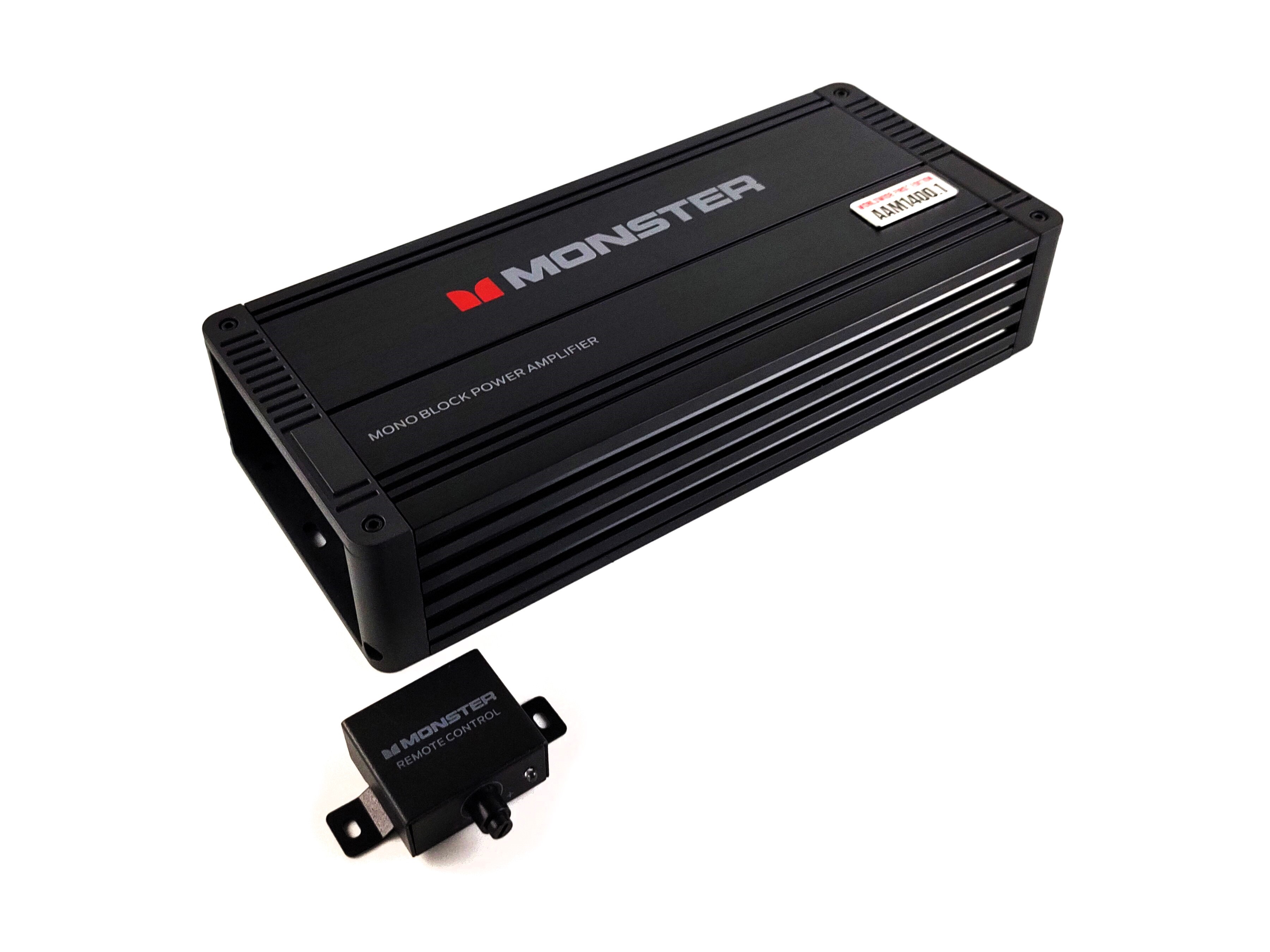 Amplificador 1 Canal Monoblock MONSTER AUTO AAM100.4 2800w 1 Ohm Clase D 