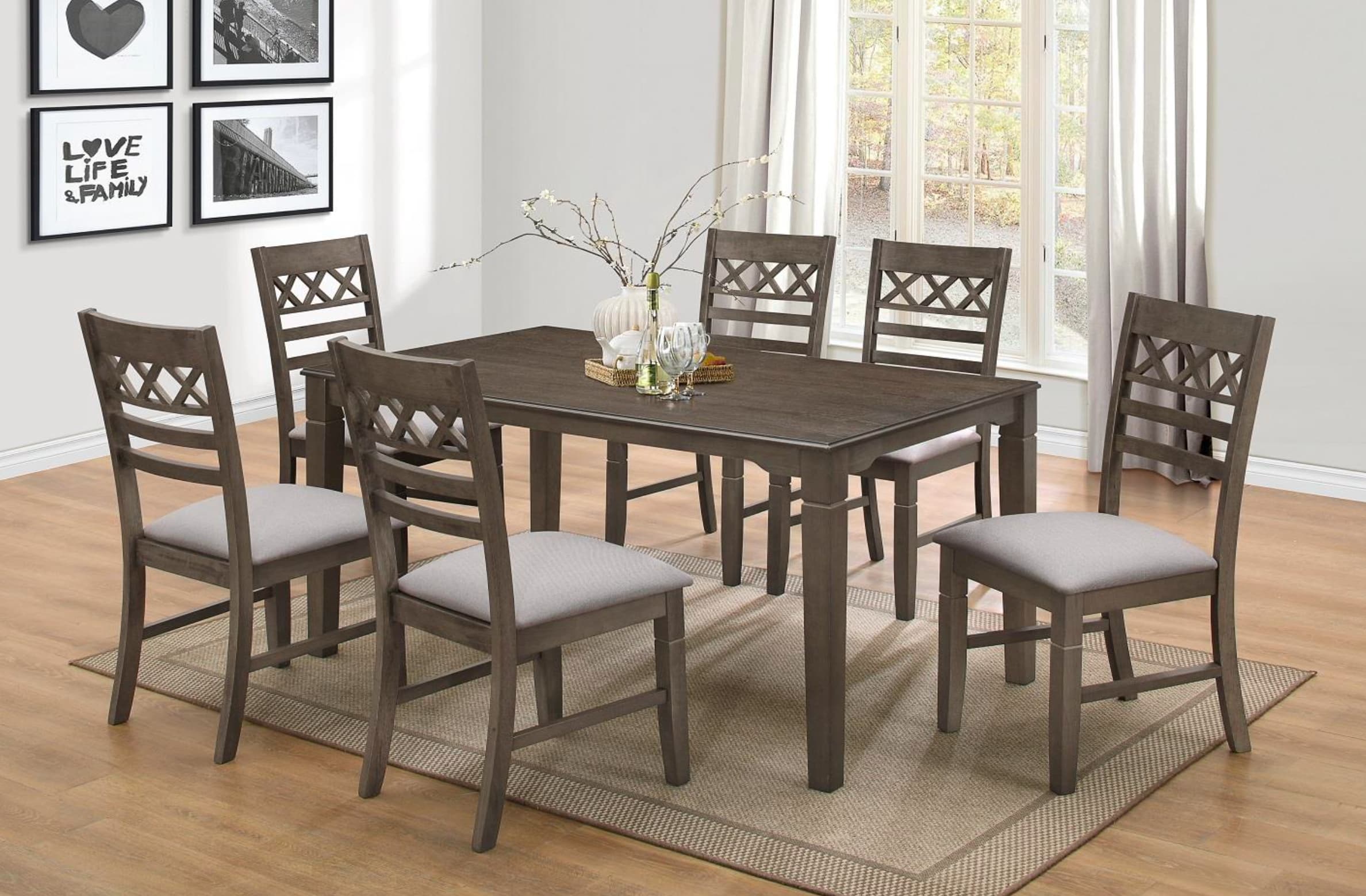 Comedor Matiz, Elegante  De Madera