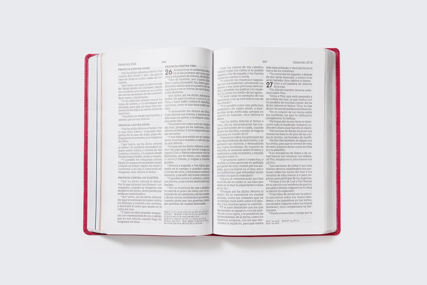 Biblia RV1960 De la Mamá Ocupada, magenta, imitacion piel, letra