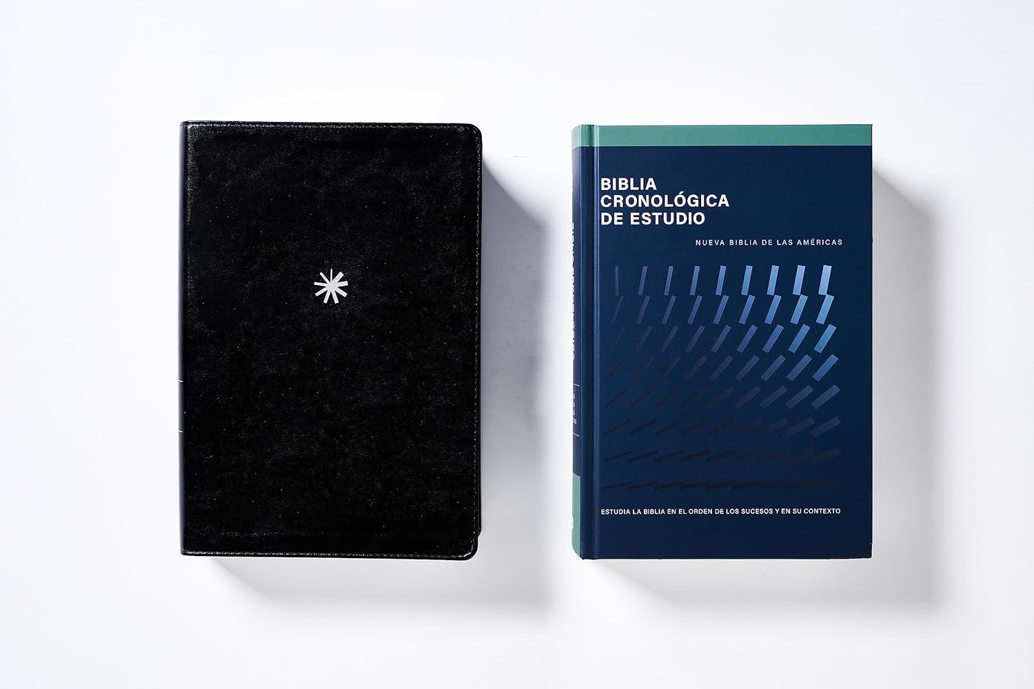 Biblia NBLA Cronológica de Estudio, negra, imitacion piel, letra 9 puntos