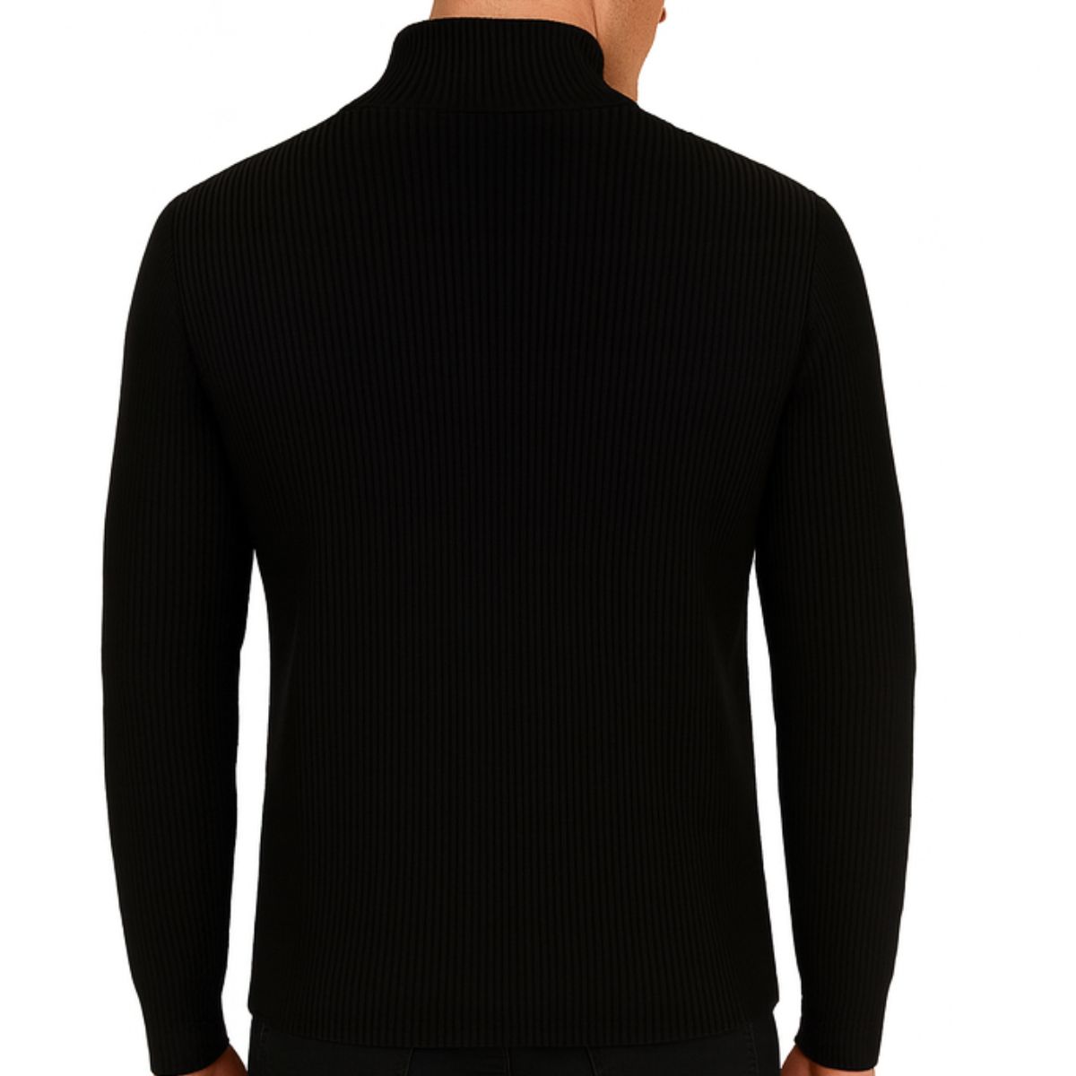 PJ PAUL JONES Cárdigan De Punto Trenzado Con Cuello Alto | Botones De Madera Para Invierno