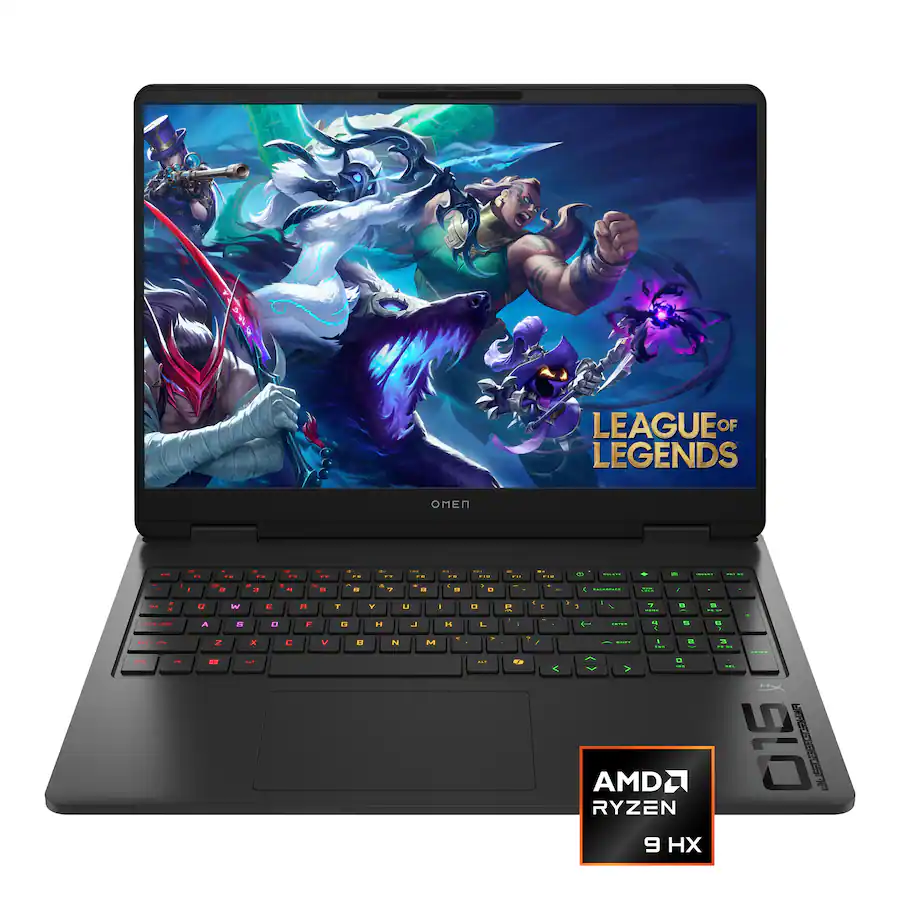 Laptop HP Gaming Omen AMD Ryzen 9 Serie 8000 16" 32 Gb RAM 1 TB SSD Nvidia GeForce RTX 5060 W11 Color Negro