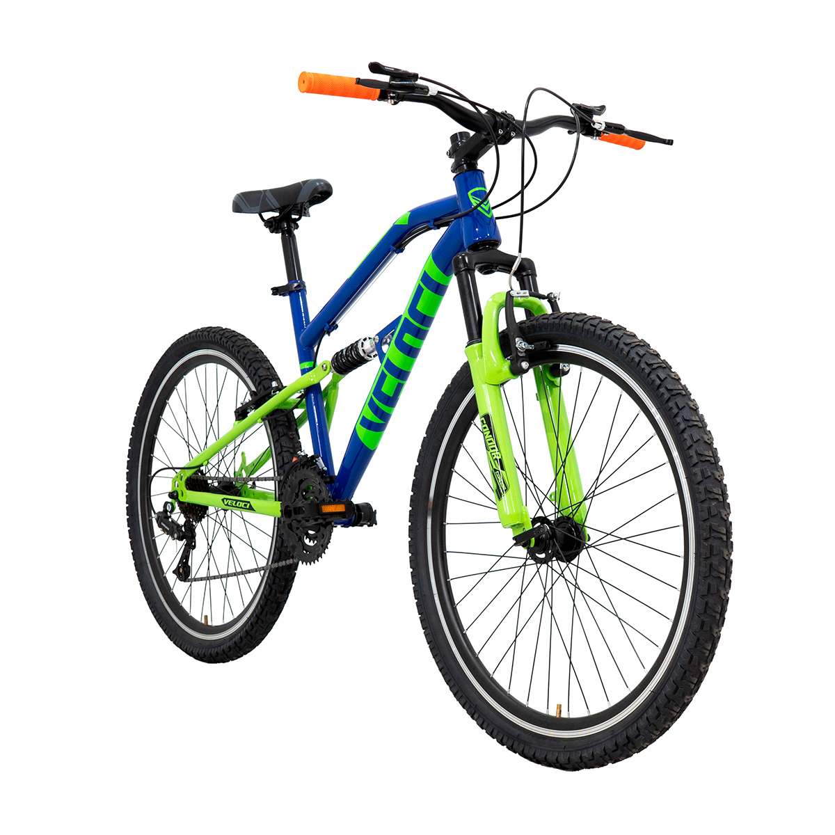 Bicicleta Veloci Naukas Rodada 26 Azul De Montaña