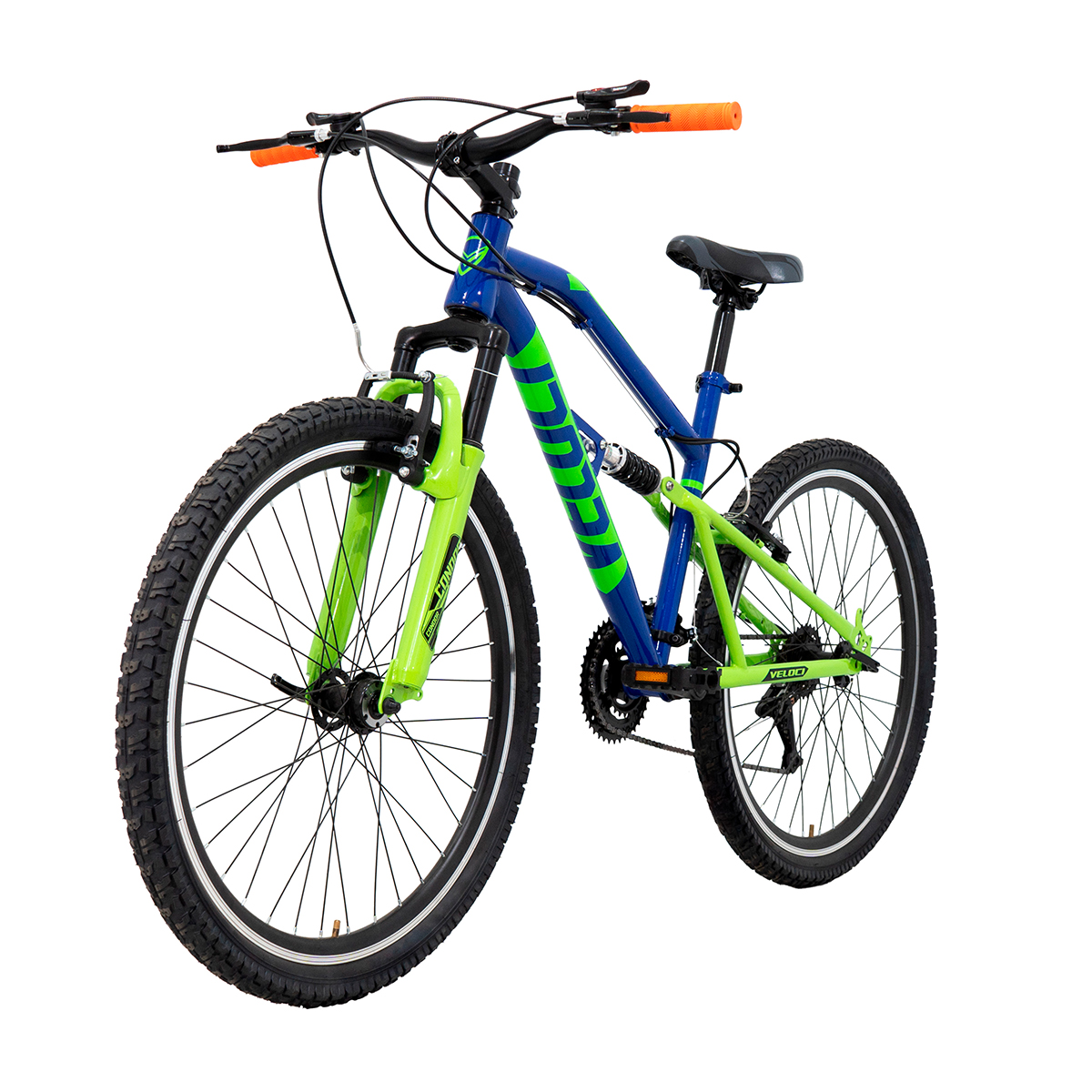 Bicicleta Veloci Naukas Rodada 26 Azul De Montaña