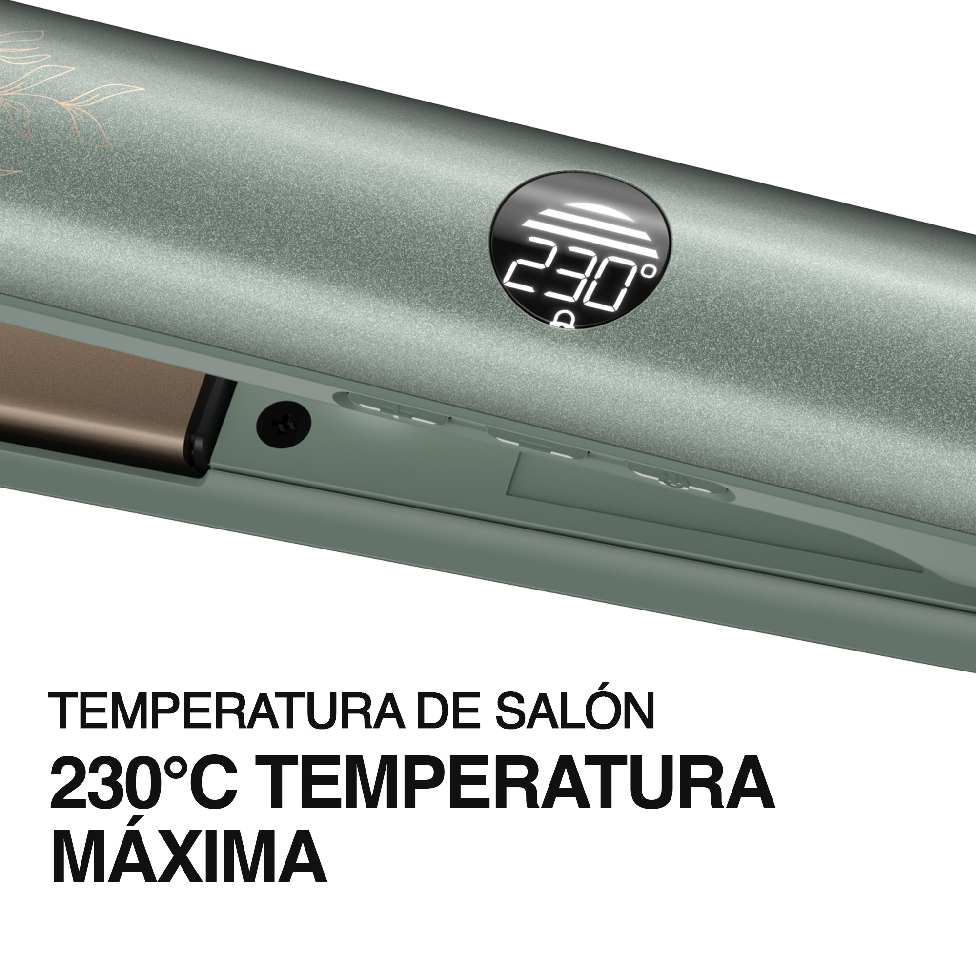 PLANCHA ALACIADORA REMINGTON S32A-110F 1 PUL BOTANICALS VERDE