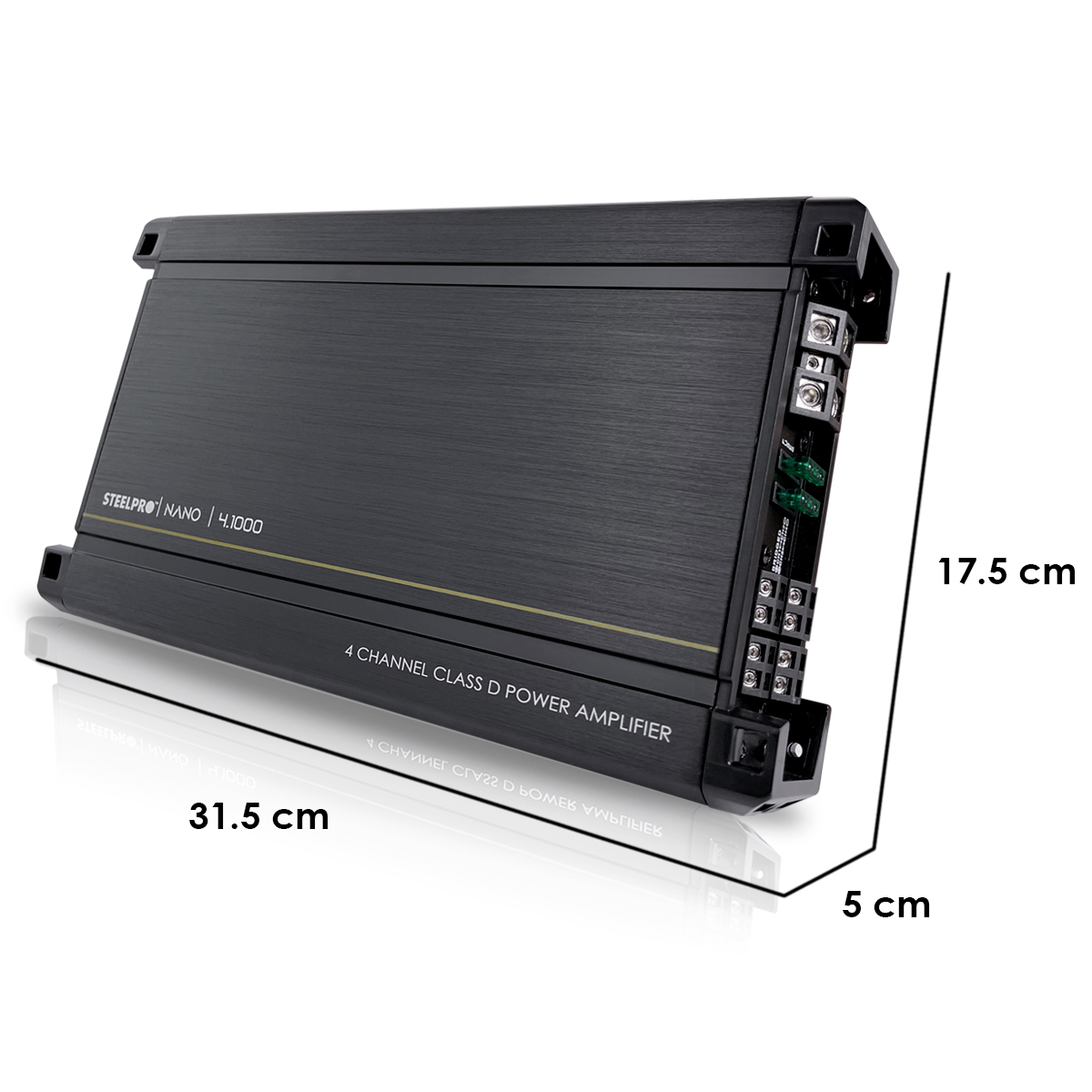 Amplificador 4 Canales Tecnologia Nano-4.1000 Watts By Steelpro.